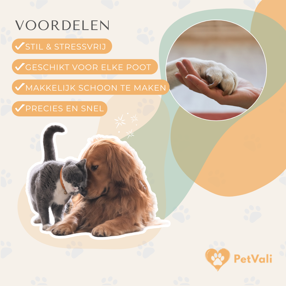 Petvali Pawsmooth Groomer | Professionele Precisie Trimmer voor Huisdieren